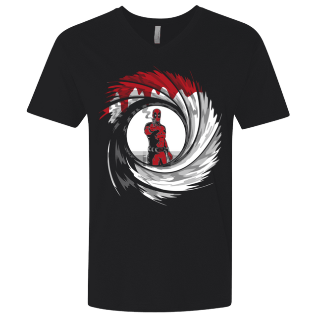 T-Shirts Black / X-Small Dpool Shot Men's Premium V-Neck