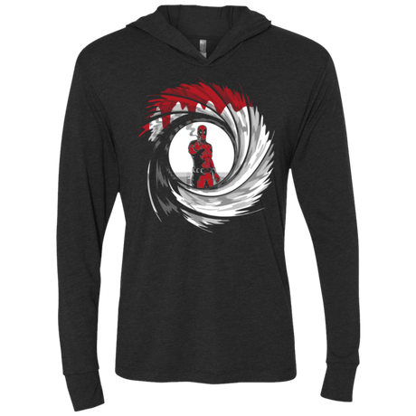 T-Shirts Vintage Black / X-Small Dpool Shot Triblend Long Sleeve Hoodie Tee