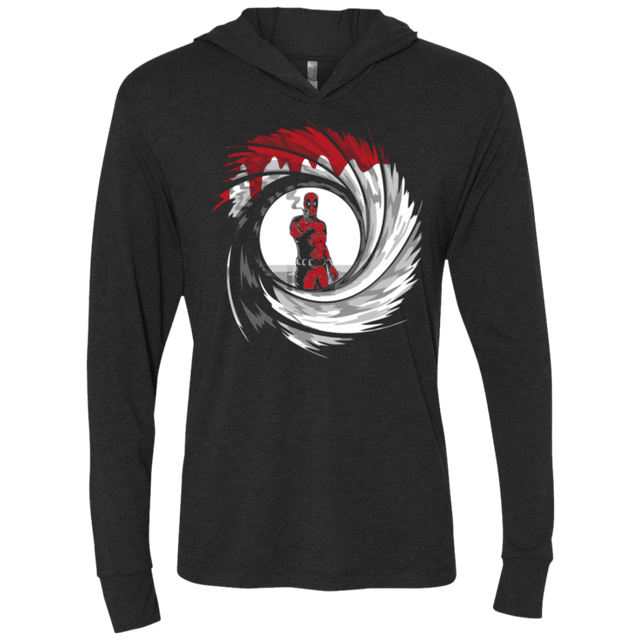 T-Shirts Vintage Black / X-Small Dpool Shot Triblend Long Sleeve Hoodie Tee