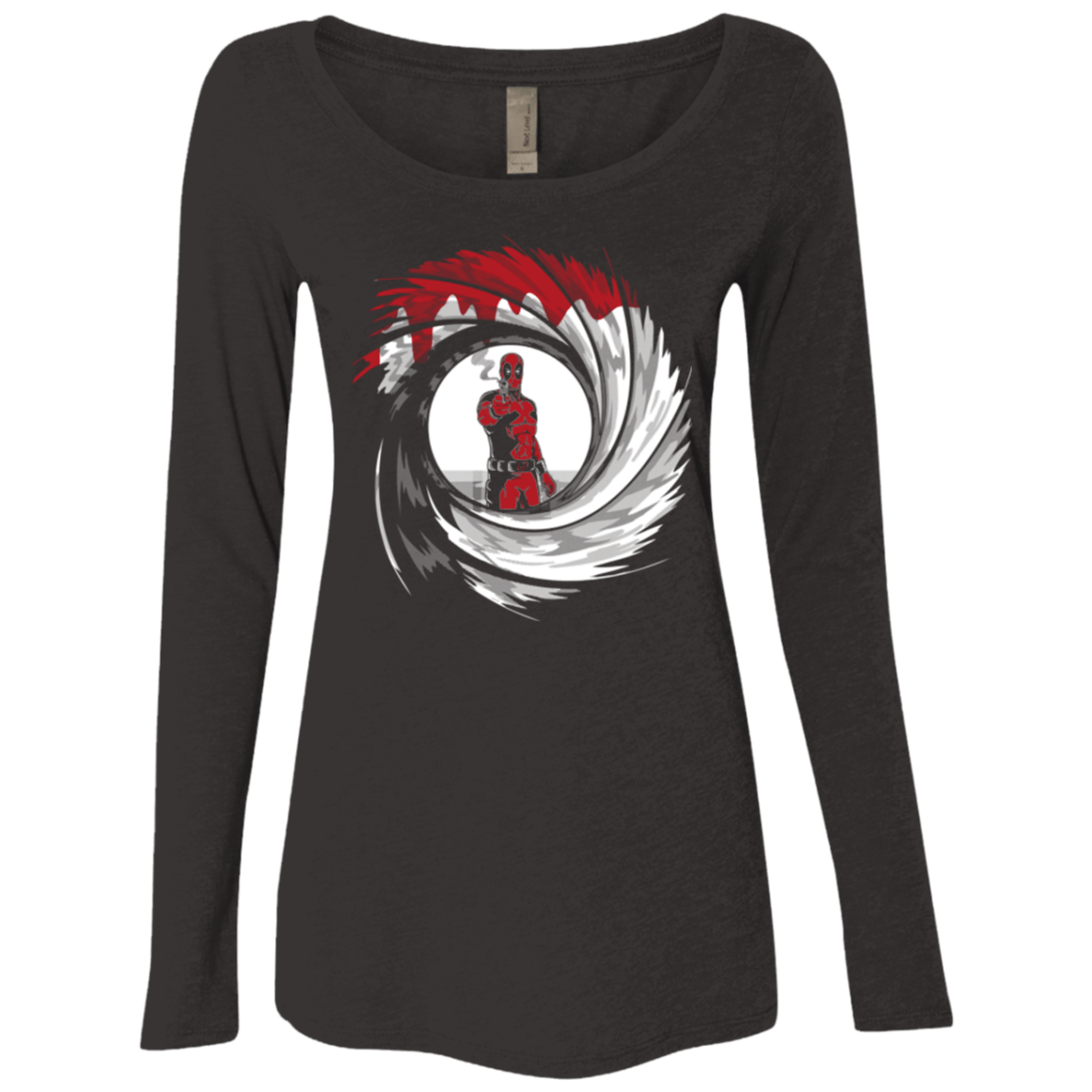 T-Shirts Vintage Black / Small Dpool Shot Women's Triblend Long Sleeve Shirt