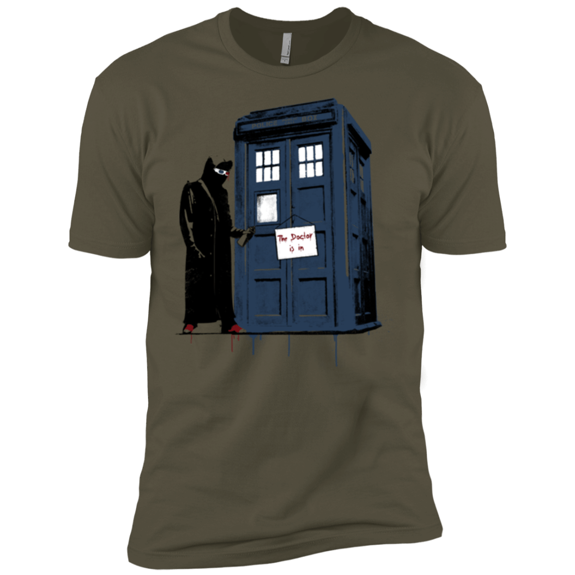 T-Shirts Military Green / X-Small DR Banksy 10 Men's Premium T-Shirt