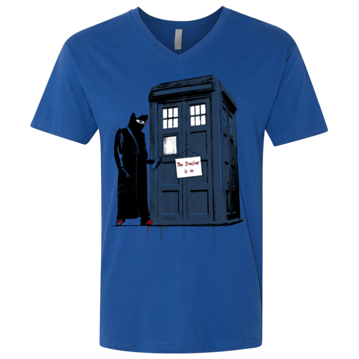 T-Shirts Royal / X-Small DR Banksy 10 Men's Premium V-Neck