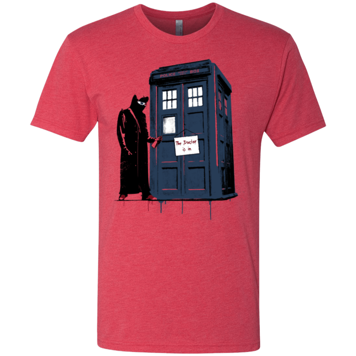 T-Shirts Vintage Red / Small DR Banksy 10 Men's Triblend T-Shirt