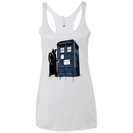 T-Shirts Heather White / X-Small DR Banksy 10 Women's Triblend Racerback Tank