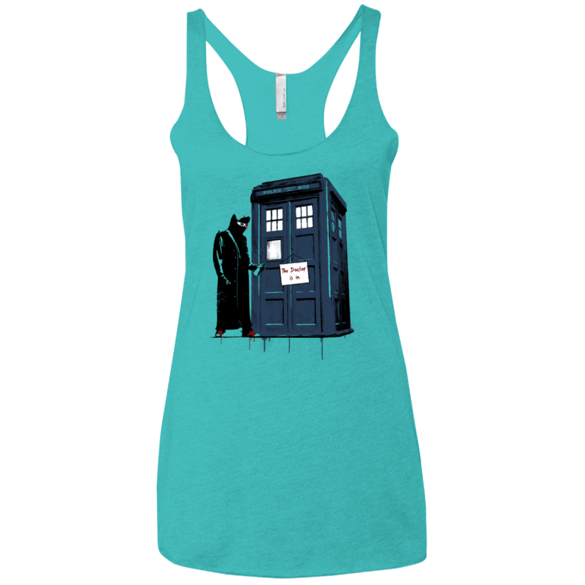 T-Shirts Tahiti Blue / X-Small DR Banksy 10 Women's Triblend Racerback Tank