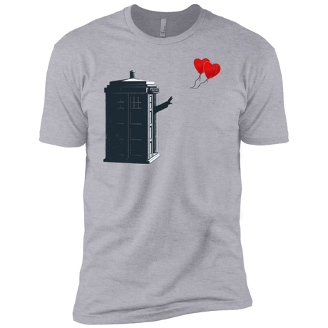 T-Shirts Heather Grey / YXS Dr Banksy Heart Balloon Boys Premium T-Shirt