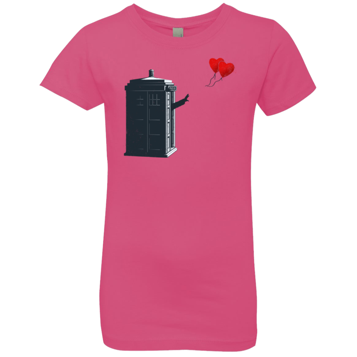 T-Shirts Hot Pink / YXS Dr Banksy Heart Balloon Girls Premium T-Shirt