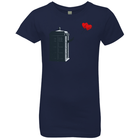 T-Shirts Midnight Navy / YXS Dr Banksy Heart Balloon Girls Premium T-Shirt