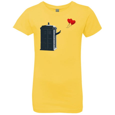 T-Shirts Vibrant Yellow / YXS Dr Banksy Heart Balloon Girls Premium T-Shirt