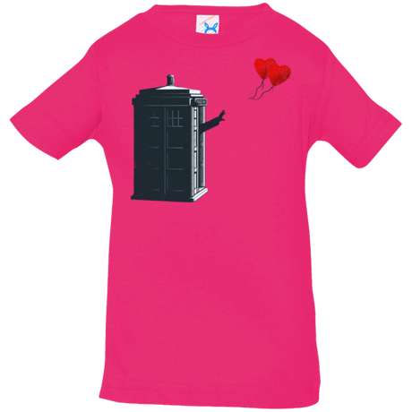 T-Shirts Hot Pink / 6 Months Dr Banksy Heart Balloon Infant PremiumT-Shirt