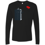 T-Shirts Black / Small Dr Banksy Heart Balloon Men's Premium Long Sleeve