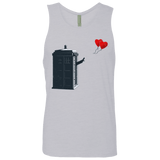 T-Shirts Heather Grey / Small Dr Banksy Heart Balloon Men's Premium Tank Top