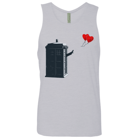 T-Shirts Heather Grey / Small Dr Banksy Heart Balloon Men's Premium Tank Top