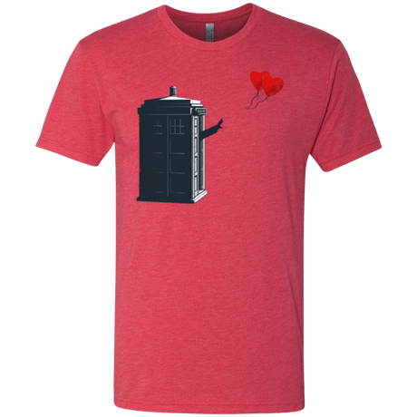 T-Shirts Vintage Red / Small Dr Banksy Heart Balloon Men's Triblend T-Shirt