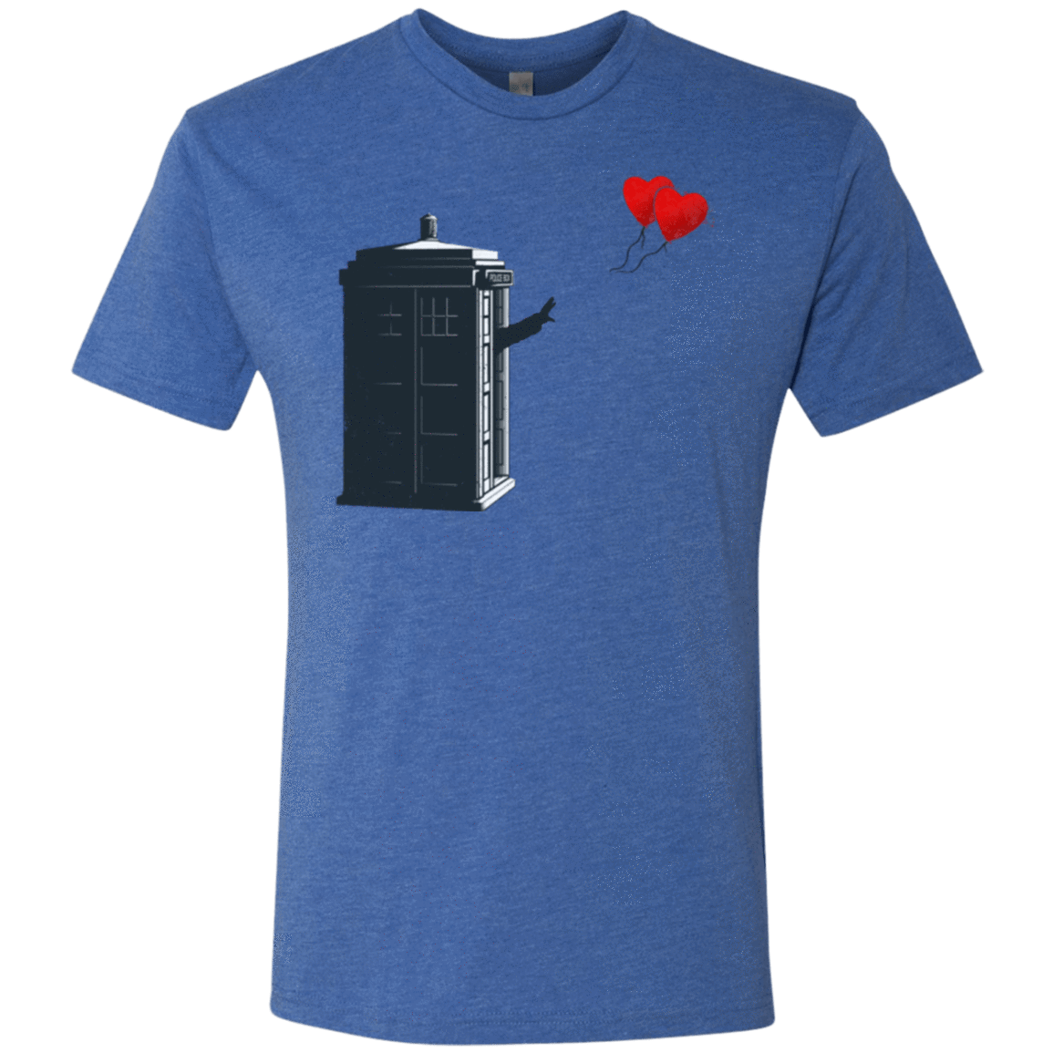T-Shirts Vintage Royal / Small Dr Banksy Heart Balloon Men's Triblend T-Shirt