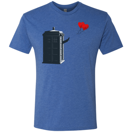 T-Shirts Vintage Royal / Small Dr Banksy Heart Balloon Men's Triblend T-Shirt