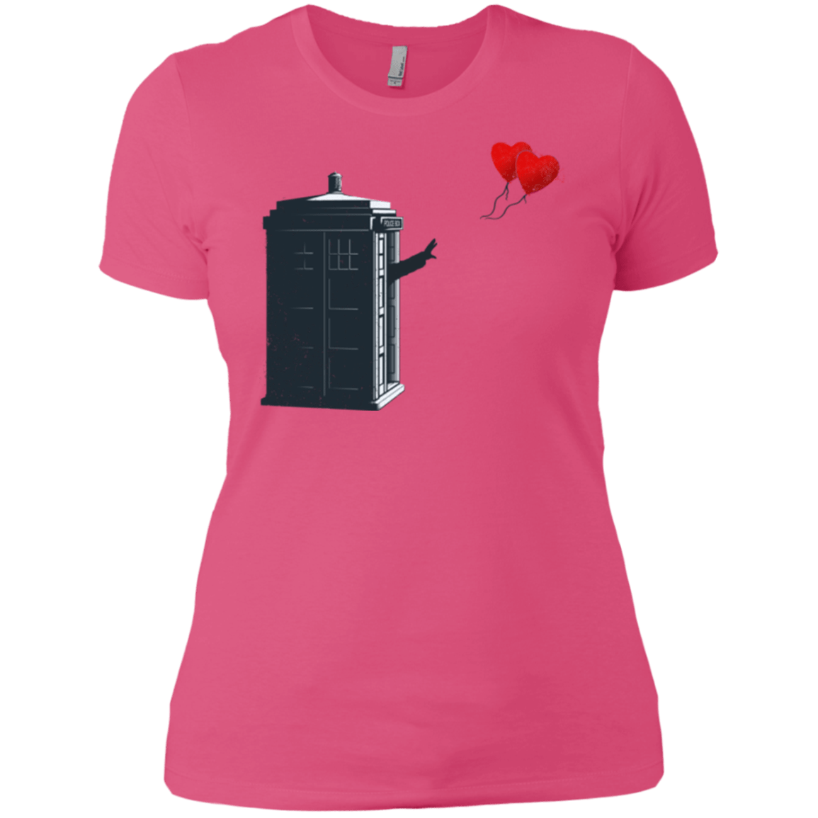 Dr Banksy Heart Balloon Women's Premium T-Shirt