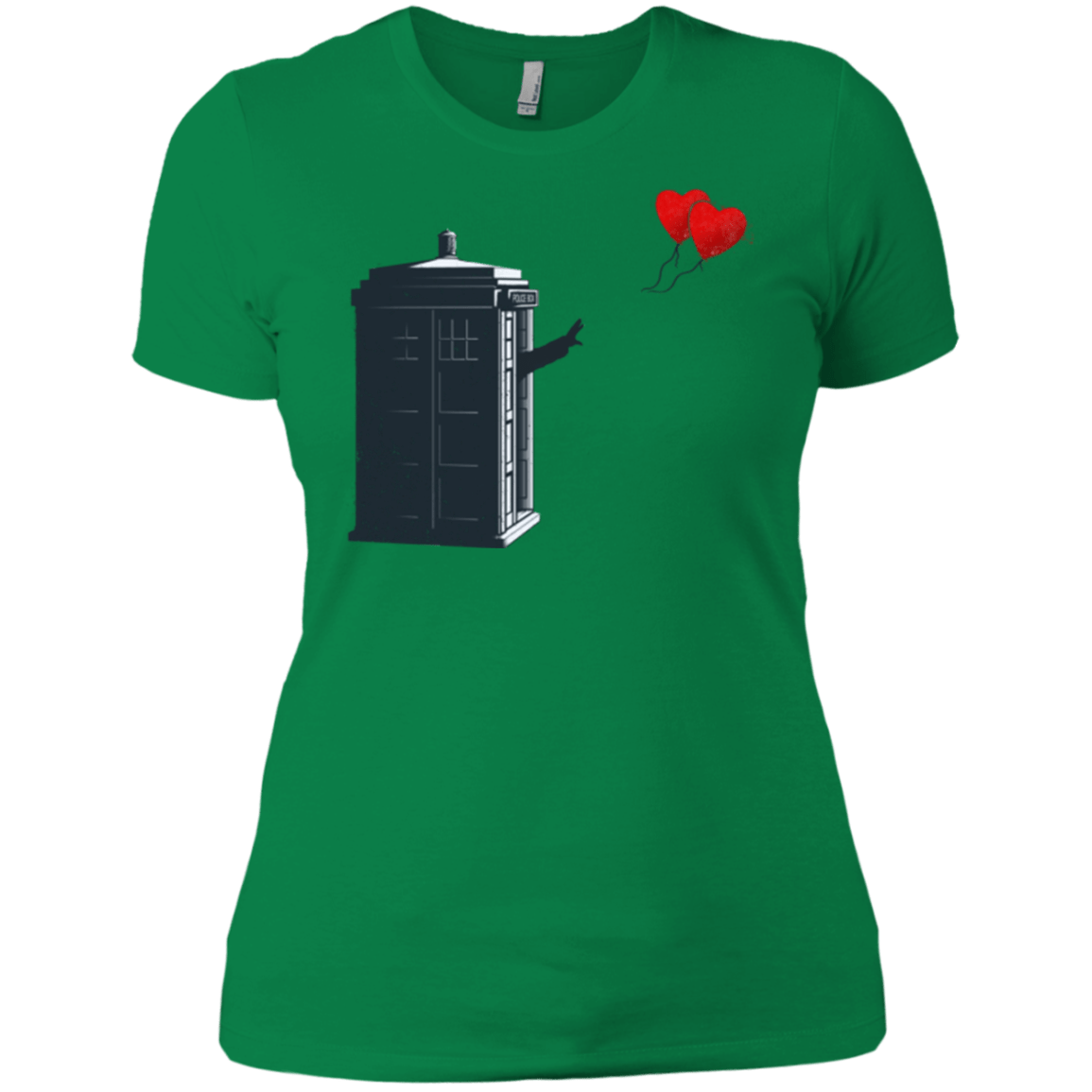 Dr Banksy Heart Balloon Women's Premium T-Shirt