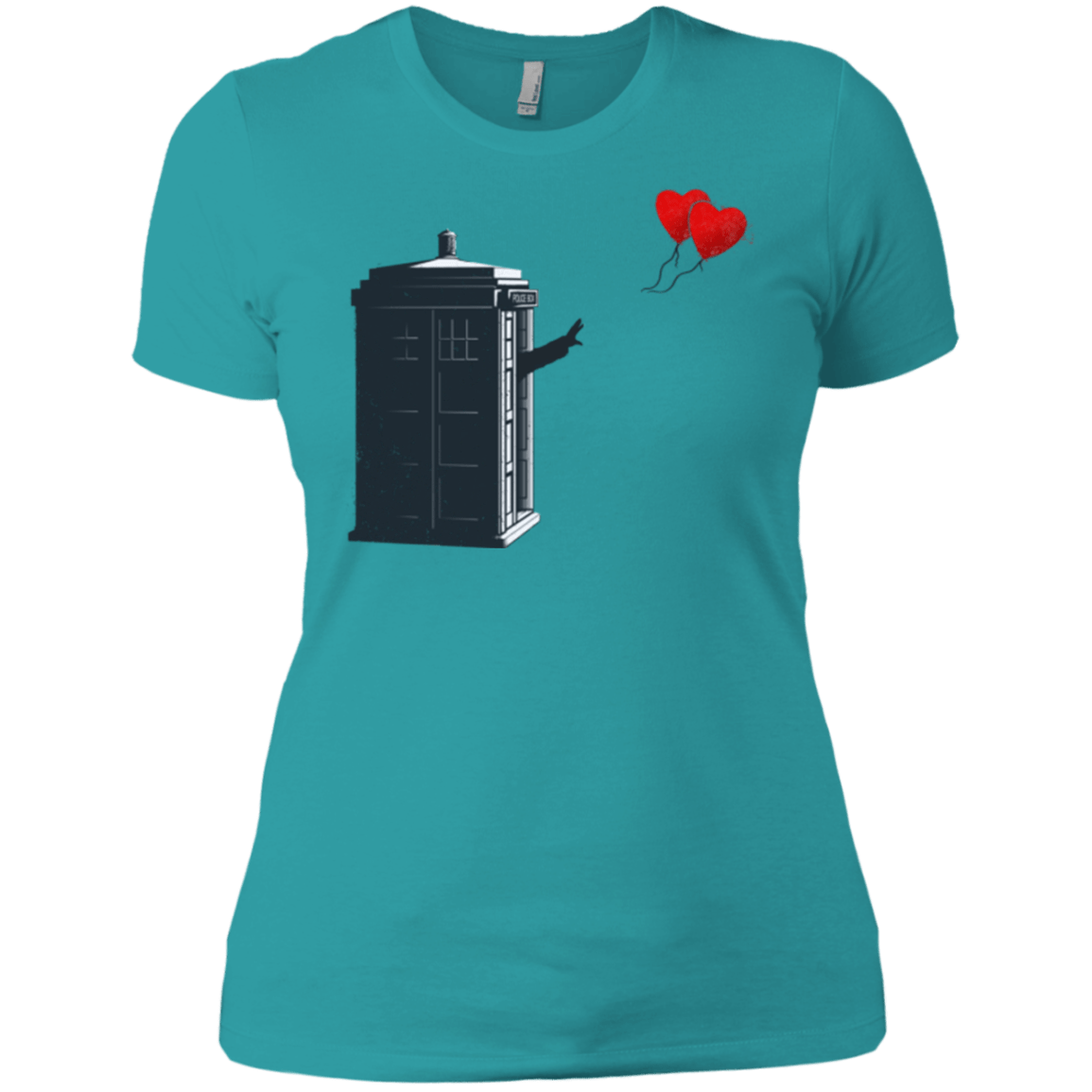 Dr Banksy Heart Balloon Women's Premium T-Shirt