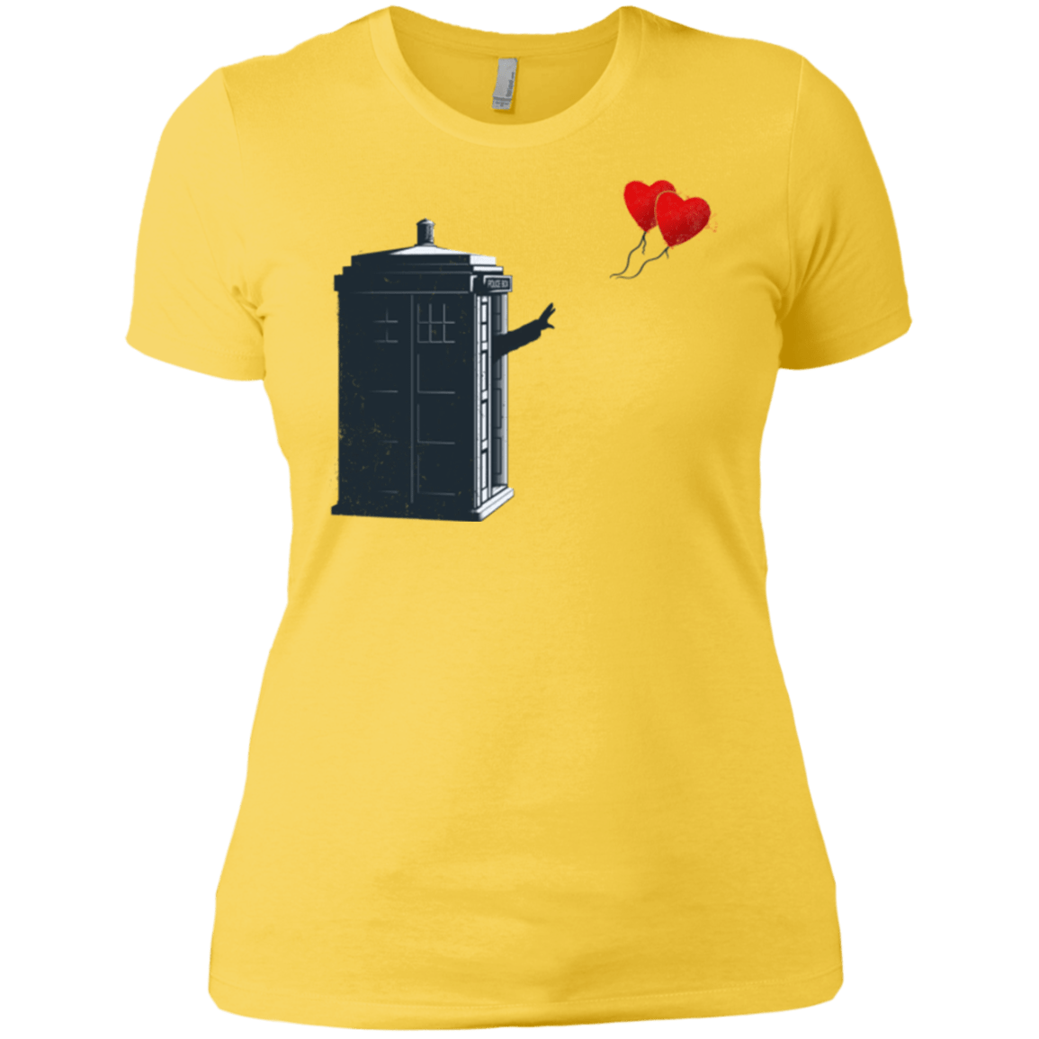 Dr Banksy Heart Balloon Women's Premium T-Shirt