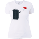 T-Shirts White / X-Small Dr Banksy Heart Balloon Women's Premium T-Shirt