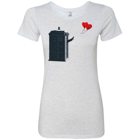 T-Shirts Heather White / Small Dr Banksy Heart Balloon Women's Triblend T-Shirt