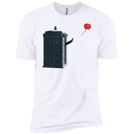 T-Shirts White / YXS Dr Banksy Rose Balloon Boys Premium T-Shirt