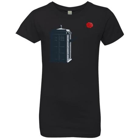 T-Shirts Black / YXS Dr Banksy Rose Balloon Girls Premium T-Shirt