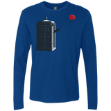T-Shirts Royal / Small Dr Banksy Rose Balloon Men's Premium Long Sleeve