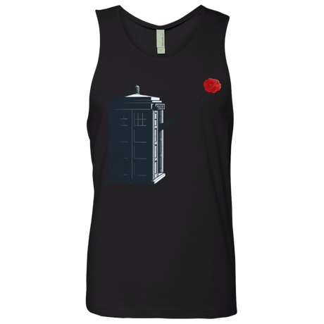 T-Shirts Black / Small Dr Banksy Rose Balloon Men's Premium Tank Top