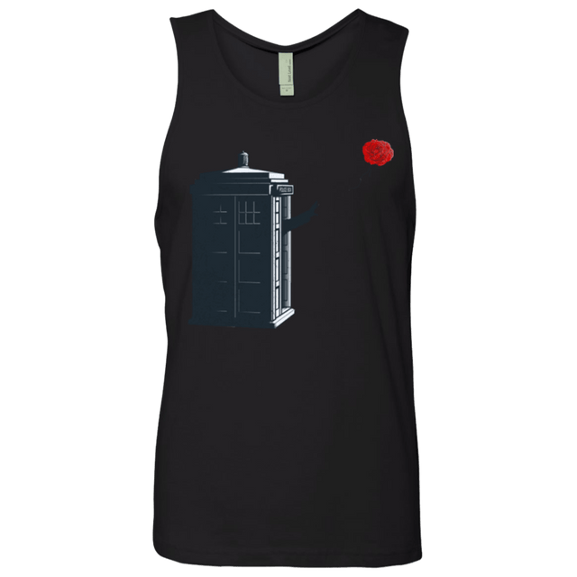 T-Shirts Black / Small Dr Banksy Rose Balloon Men's Premium Tank Top