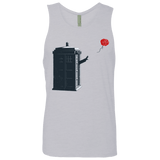T-Shirts Heather Grey / Small Dr Banksy Rose Balloon Men's Premium Tank Top