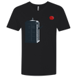 T-Shirts Black / X-Small Dr Banksy Rose Balloon Men's Premium V-Neck