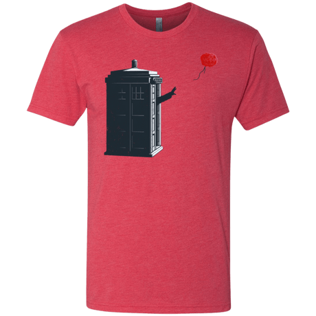 T-Shirts Vintage Red / Small Dr Banksy Rose Balloon Men's Triblend T-Shirt