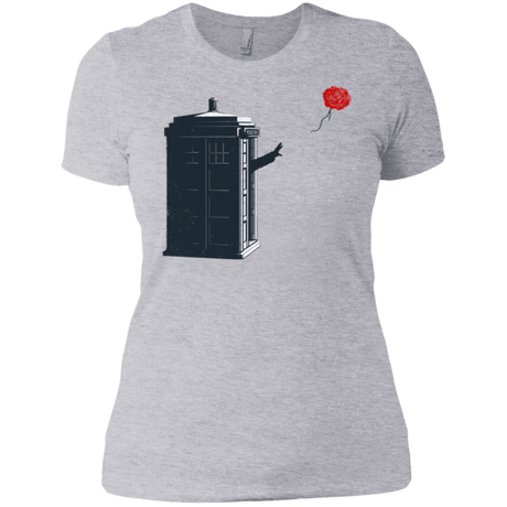 T-Shirts Heather Grey / X-Small Dr Banksy Rose Balloon Women's Premium T-Shirt