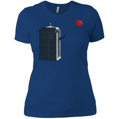 T-Shirts Royal / X-Small Dr Banksy Rose Balloon Women's Premium T-Shirt