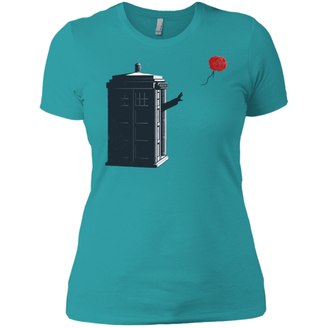 T-Shirts Tahiti Blue / X-Small Dr Banksy Rose Balloon Women's Premium T-Shirt