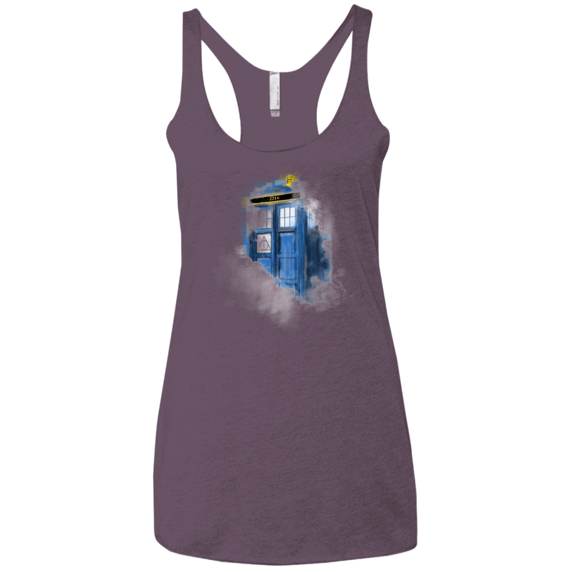 T-Shirts Vintage Purple / X-Small Dr Harry Holmes Women's Triblend Racerback Tank