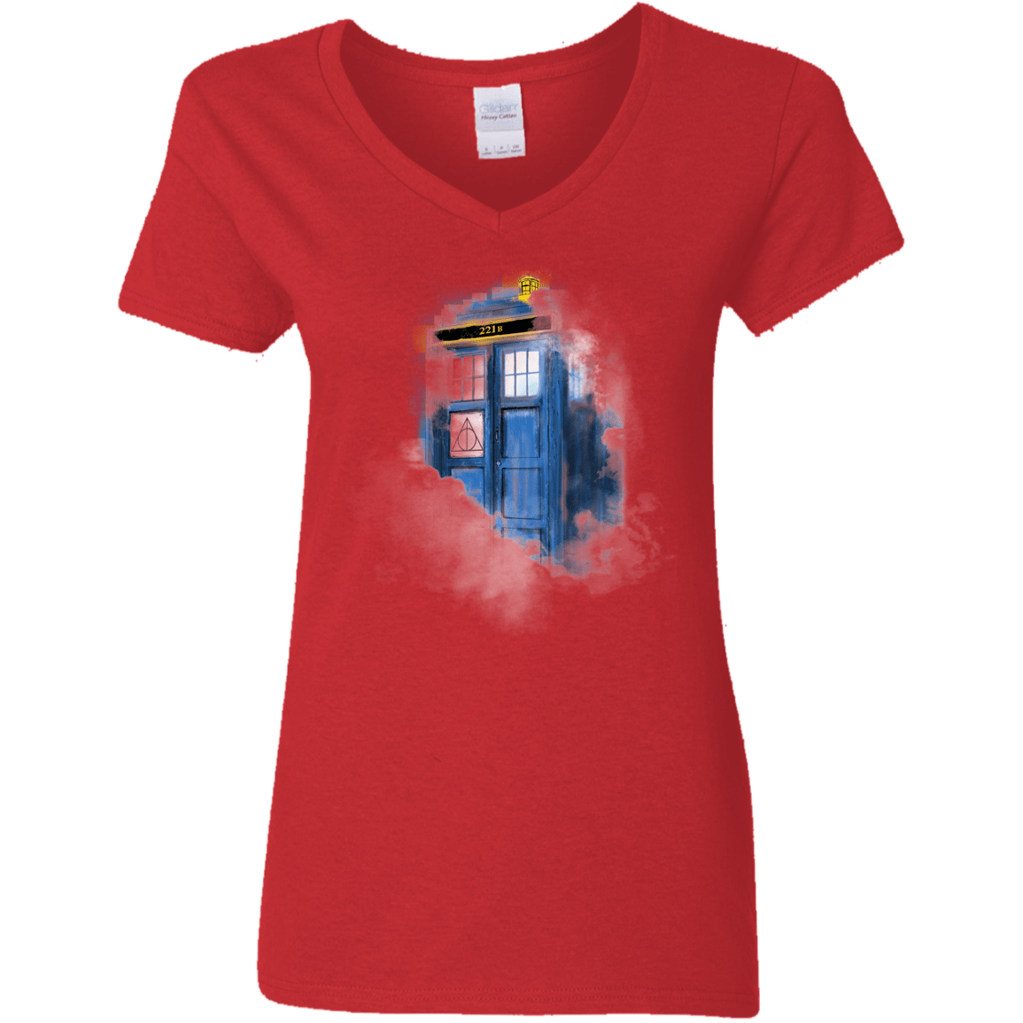 T-Shirts Red / S Dr Harry Holmes Women's V-Neck T-Shirt