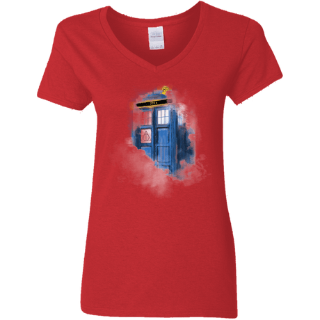 T-Shirts Red / S Dr Harry Holmes Women's V-Neck T-Shirt