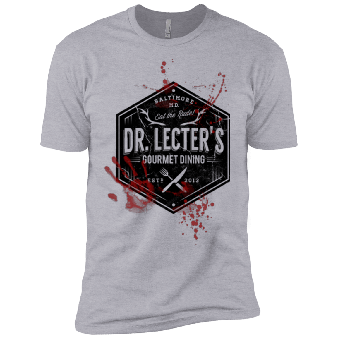 T-Shirts Heather Grey / YXS Dr. Lecter's Gourmet Dining Boys Premium T-Shirt