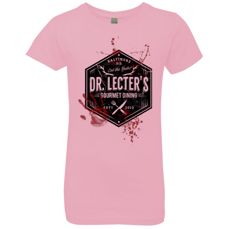 T-Shirts Light Pink / YXS Dr. Lecter's Gourmet Dining Girls Premium T-Shirt