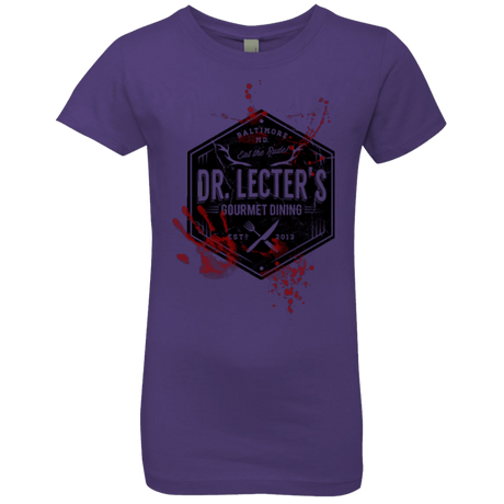 T-Shirts Purple Rush / YXS Dr. Lecter's Gourmet Dining Girls Premium T-Shirt