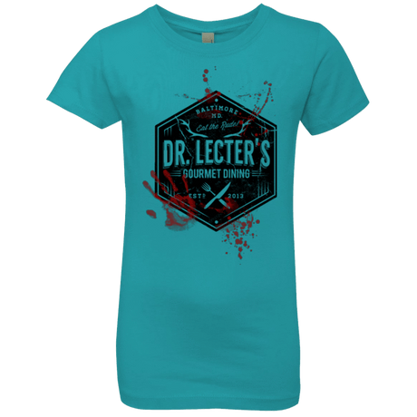 T-Shirts Tahiti Blue / YXS Dr. Lecter's Gourmet Dining Girls Premium T-Shirt