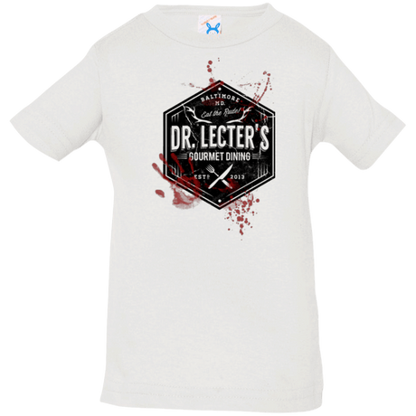 T-Shirts White / 6 Months Dr. Lecter's Gourmet Dining Infant Premium T-Shirt