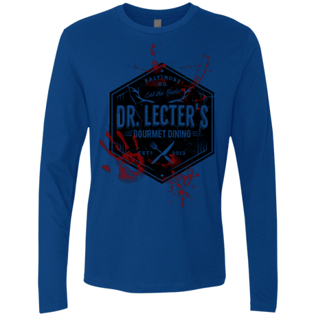 T-Shirts Royal / Small Dr. Lecter's Gourmet Dining Men's Premium Long Sleeve
