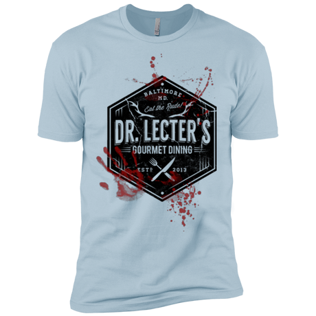 T-Shirts Light Blue / X-Small Dr. Lecter's Gourmet Dining Men's Premium T-Shirt