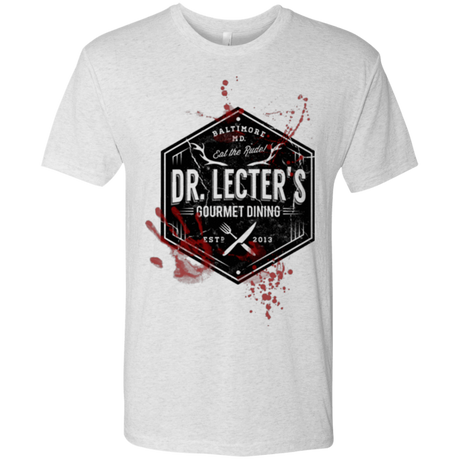 T-Shirts Heather White / Small Dr. Lecter's Gourmet Dining Men's Triblend T-Shirt