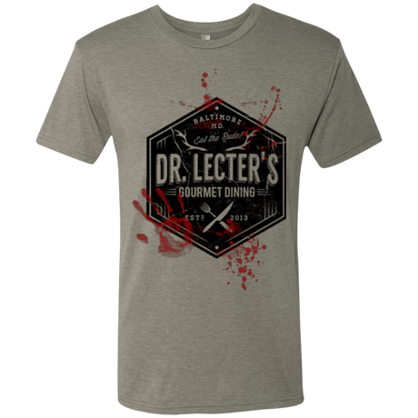 T-Shirts Venetian Grey / Small Dr. Lecter's Gourmet Dining Men's Triblend T-Shirt
