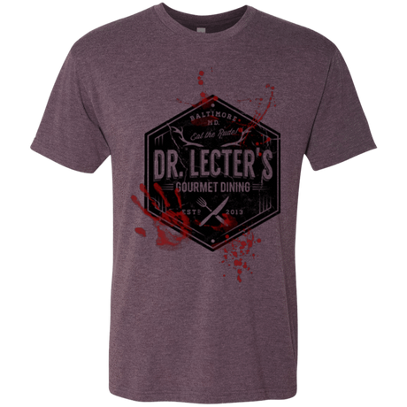 T-Shirts Vintage Purple / Small Dr. Lecter's Gourmet Dining Men's Triblend T-Shirt